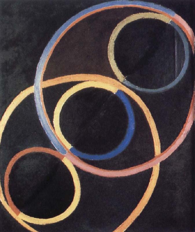 Delaunay, Robert Black Round oil painting image